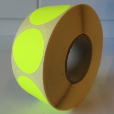 Prijssticker Ø35mm fluor geel 1000/rol Td27501635